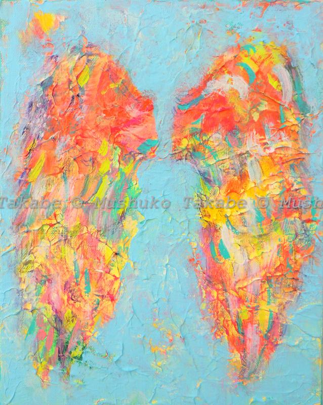 [the sound of flapping wings] #アート #絵画 #原画1枚目の画像